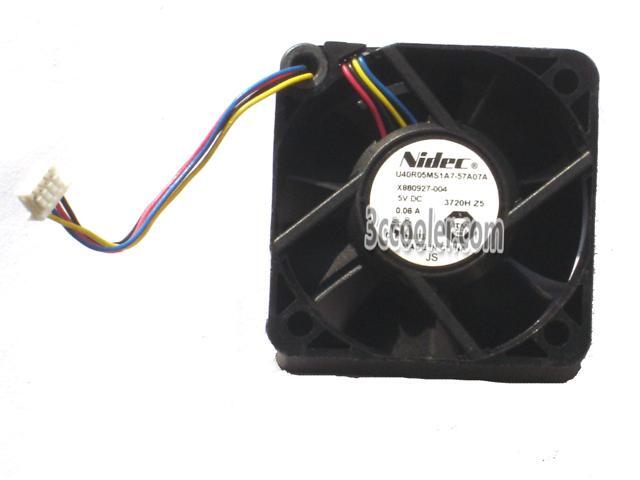 Nidec 4015 40*15mm U40R05MS1A7-57A07A X880927-004 5V 0.08A 4 Wires 4 Pins Case Fan 4CM Cooler for Xbox One Kinect 2.0