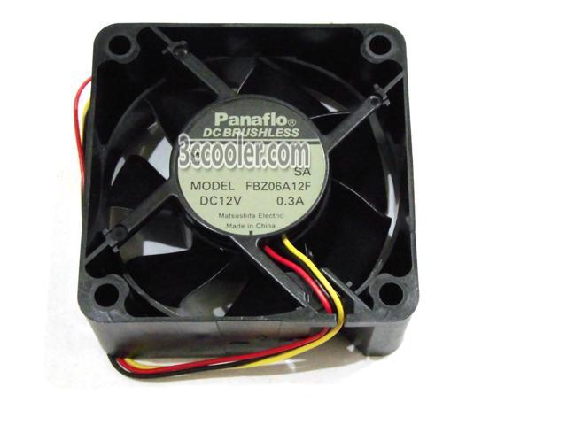 Panaflo 6025 60*25mm FBZ06A12F 12V 0.3A 3 Wires 3 pins case fan 6cm cpu server cooler