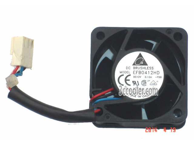 Delta 4020 40*20mm EFB0412HD F00 FOO 12V 0.12A 3 Wires 3 Pins Case fan 4CM mini Cooler for Server