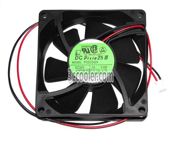 Servo 8025 80*25mm PUDC24Z4 24V 0.1A 2.4W 2 Wires 2 Pins Case fan 8CM server cpu cooler