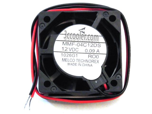 Melco 4015 40*15mm MMF-04C12DS RO0 ROO 12V 0.14A 2 Wires Case fan 4CM inverter ABB fanuc server cooler