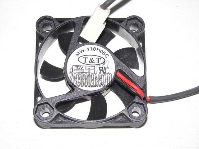 T & T 4CM 40*10mm MW-410H05C 5V 0.22A 2 Wires 2 Pins Case Fan cpu cooler notebook laptop fan