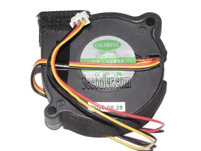 Colorful CF-12515 0.18A 12V 3 wires 3 pins Blower projector fan switch cooler