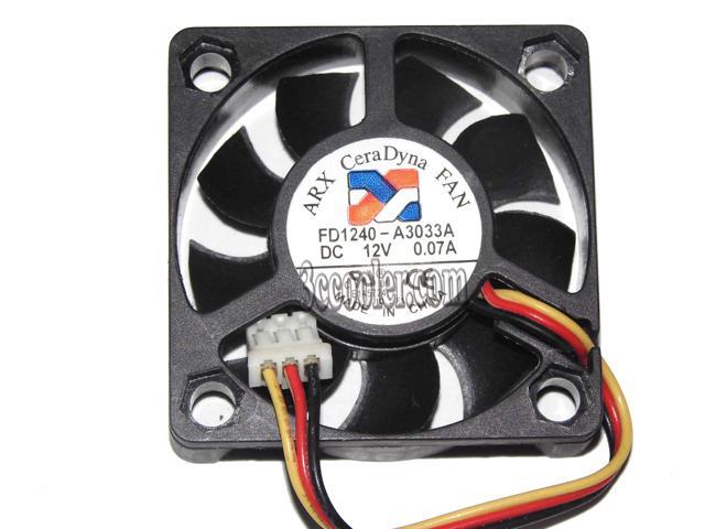 ARX 40*10mm 4cm FD1240-A3033A 12V 0.07A 3 wires 3 pins case fan cpu cooler