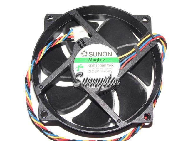 10 Pcs / Lot SUNON 9225 KDE1209PTVX with 12V 4.4W 4-Wires 4-mounting-hole CPU Fan Case Fan