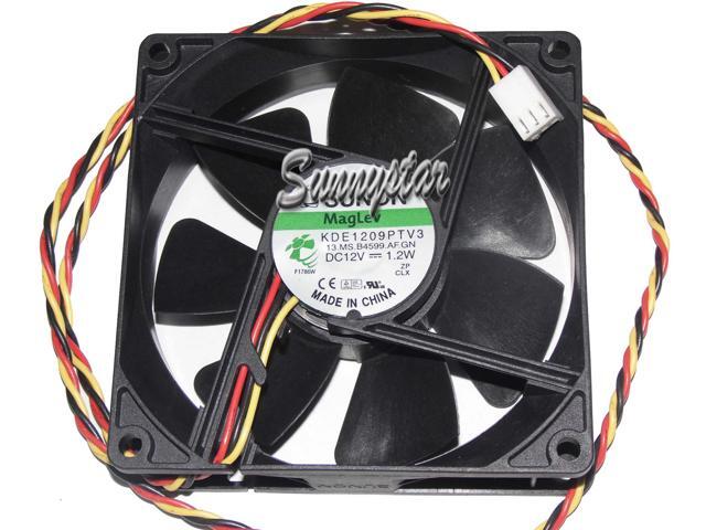SUNON 90*25mm KDE1209PTV3 12.MS. B4599.AF. GN 12V 1.2W 3Wire 3 Pins Case fan cpu cooler