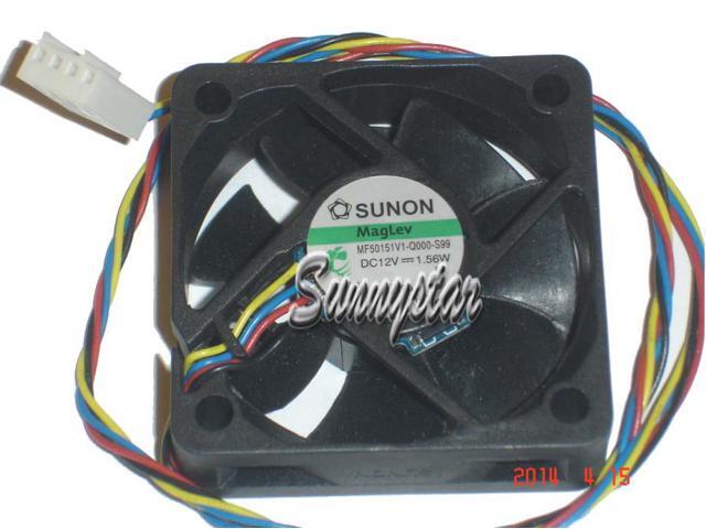 Square Cooler of SUNON 50*15mm MF50151V1-Q000-S99 with 12V 1.56W 4-Wires 4 Pins case fan