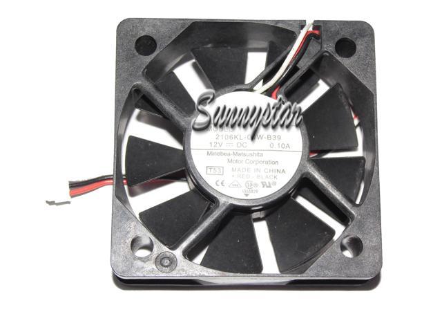 DC Square Cooler of NMB 50*15mm 2106KL-04W-B39 with 12V 0.1A 3-Wires 3 Pins case fan