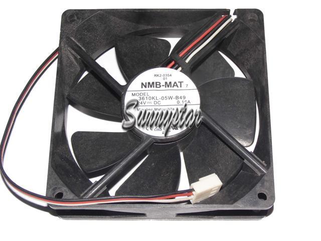 Square DC Cooler of NMB 92*25mm 3610KL-05W-B49 with 24V 0.16A 3-Wires 3 Pins case fan inverter converter cooler