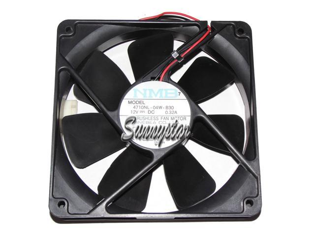 DC Square Cooler of NMB 120*25mm 4710NL-04W-B30 with 12V 0.32A 2-Wires case power fan