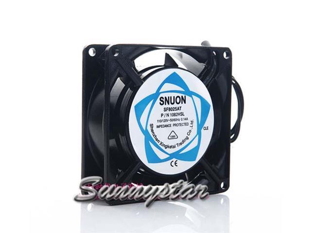 SUNON 8025 8CM SF8025AT 1082HSL 110~120VAC 50~60Hz 0.1A Sleeve Bearing 2Wires Coolign Fan