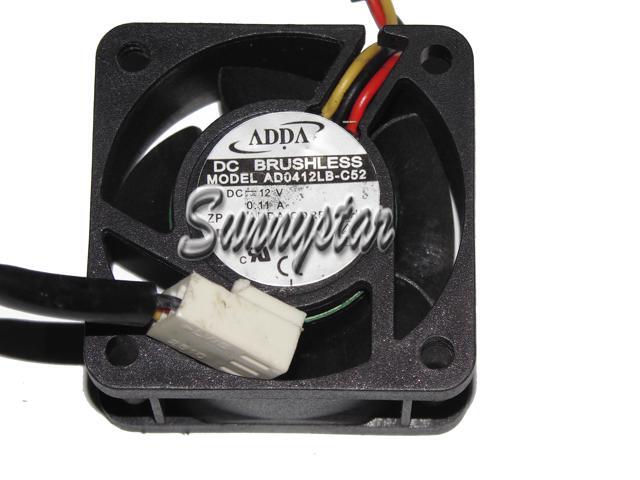 ADDA 40x20mm AD0412LB-C52 12V 0.11A 3 Wires 3 Pins Case Fan 4CM inverter Cooler