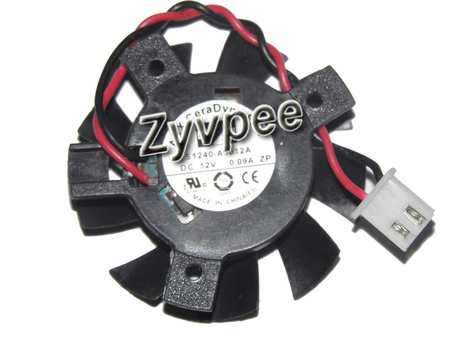 ARX FS1240-A3012A 12V 0.09A 2 wires 2 pins vga fan graphics card cooler