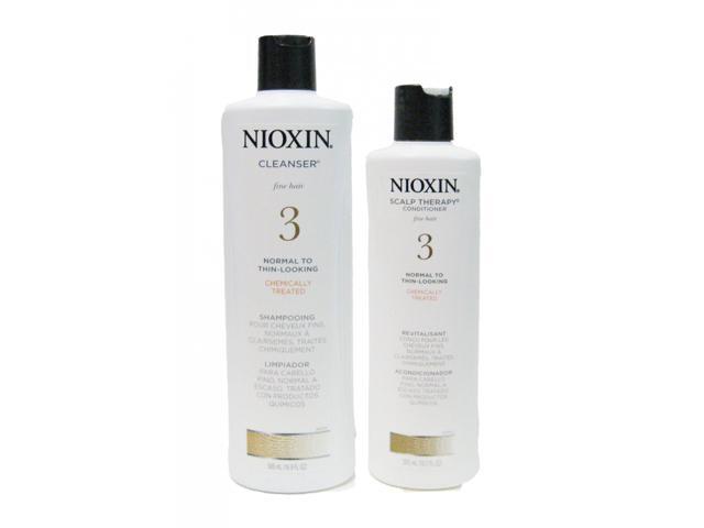 Nioxin System 3 Cleanser And Scalp Therapy Duo 16.9/10.1 Oz.