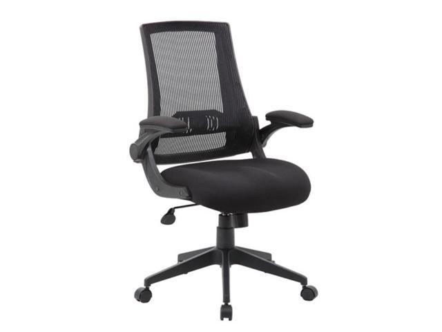 Photos - Chair Boss Mesh Back, Flip Arm Task  B6776-BK