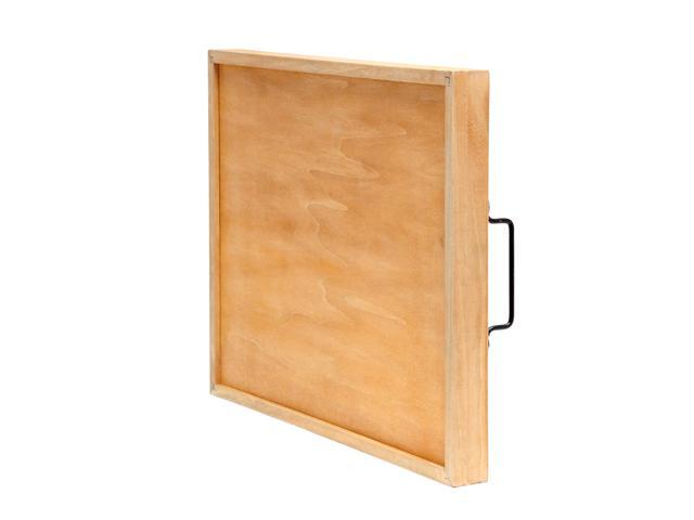 Elegant Designs Decorative Wood Serving Tray w/ Handles, 15.50' x 12', 'This is Us' HG2000-NTU