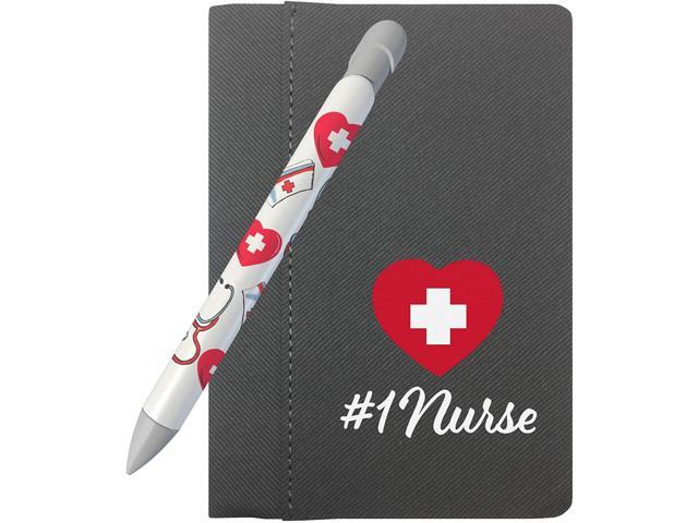 Greeting Pen #1 Nurse Gift Set with 4' x 6' Notebook and 1 Rotating Message Pen (332)
