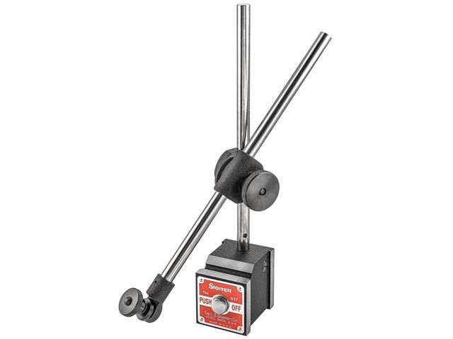 STARRETT 657D Magnetic Base w/Attachments,Rod 0.375 In
