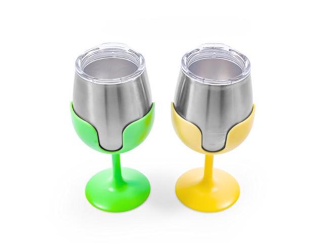 LIBATC WINE TUMBLER SET (GREEN/YEL