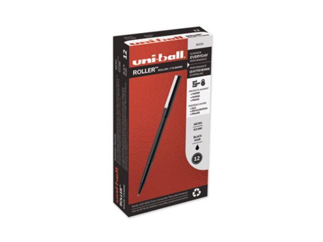 uni-ball Roller Ball Stick Pen,PEN,UNIBALL,MICRO,.5MM,BK