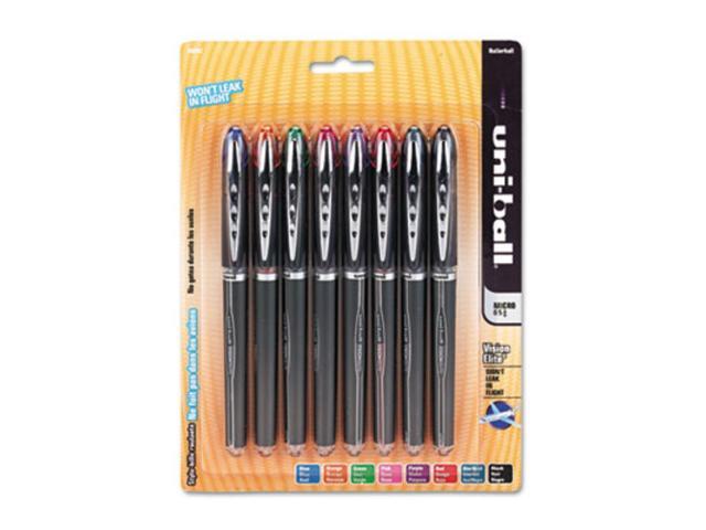 uni-ball VISION ELITE Stick Roller Ball Pen,PEN,RBALL,MICRO, 8/ST,AST