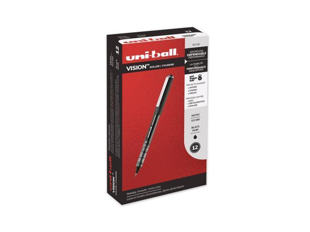 uni-ball VISION Stick Roller Ball Pen,PEN,UNIBALL,VISN,MICRO,BK