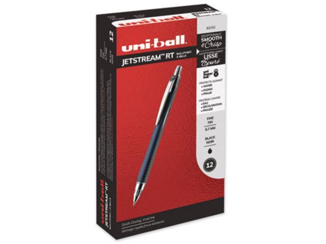 uni-ball Jetstream Retractable Ballpoint Pen,PEN,JETSTREAM RT FINE,BK
