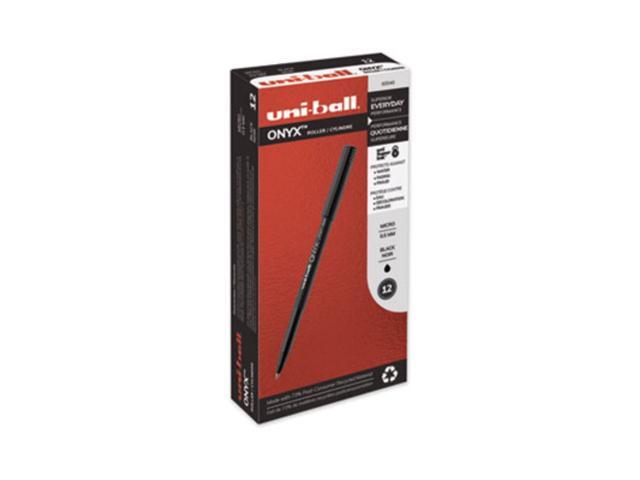 uni-ball ONYX Rollerball Pen,PEN,UNIBALL,ONYX,MICRO,BK