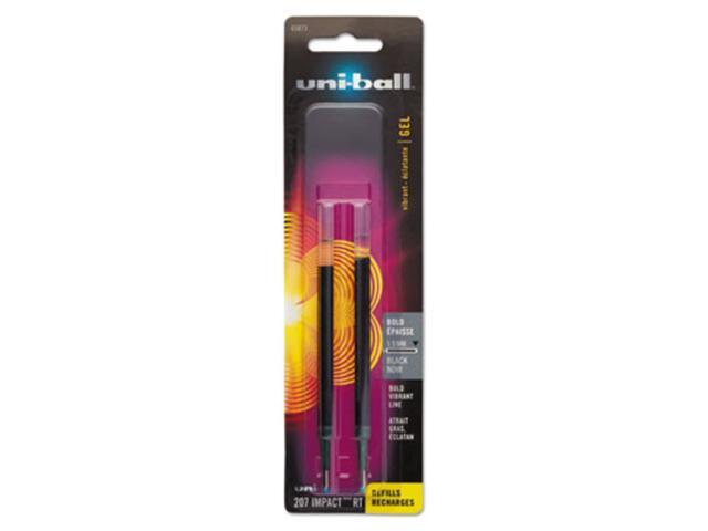 uni-ball Refill for uni-ball Gel 207 IMPACT RT Roller Ball Pens,REFILL,GEL,IMPCTRT,BK,2PK