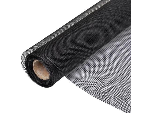 vidaXL Mesh Screen Fiberglass 3 3 x 16 4 Black vidaXL Mesh Screen Fiberglass 3 3 x 16 4 Black