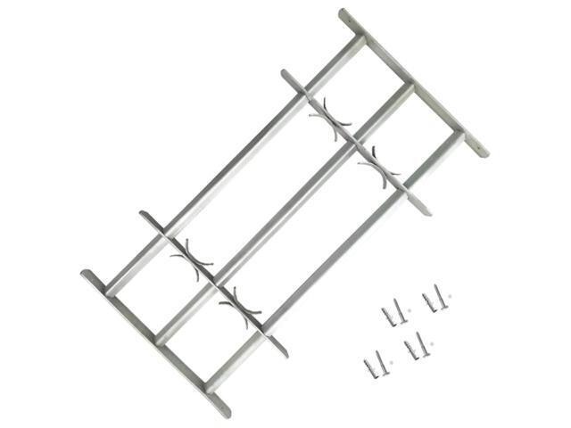 Adjustable Security Grille for Windows with 3 Crossbars 39.4'-59.1'