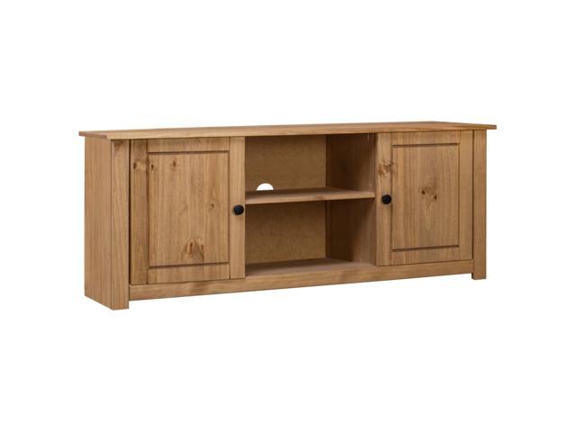 Photos - Display Cabinet / Bookcase VidaXL TV Cabinet 47.2'x15.7'x19.7' Solid Pine Wood Panama Range 282670 