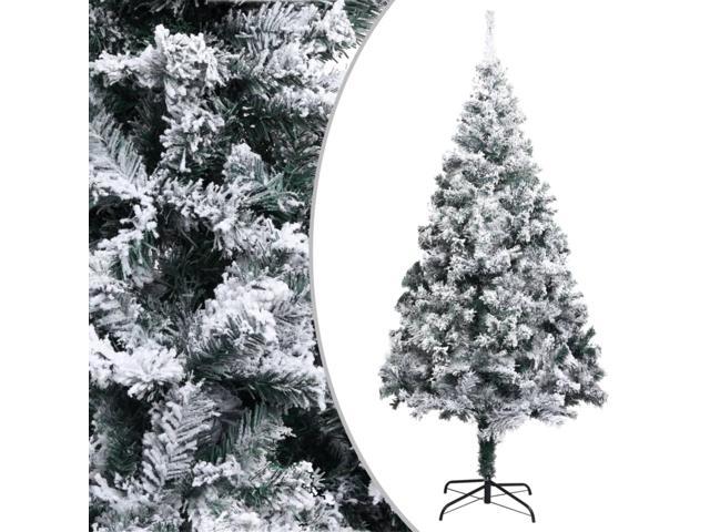 Photos - Display Cabinet / Bookcase VidaXL Artificial Christmas Tree with Flocked Snow Green 94.5' PVC 320966 