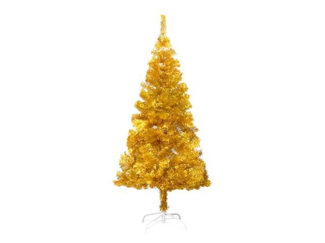 Photos - Display Cabinet / Bookcase VidaXL Artificial Christmas Tree with Stand Gold 59.1' PET 321009 
