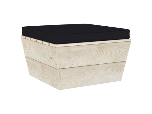 vidaXL Chair Cushion Outdoor Patio Pallet Cushion Seat Pad Black Oxford Fabric