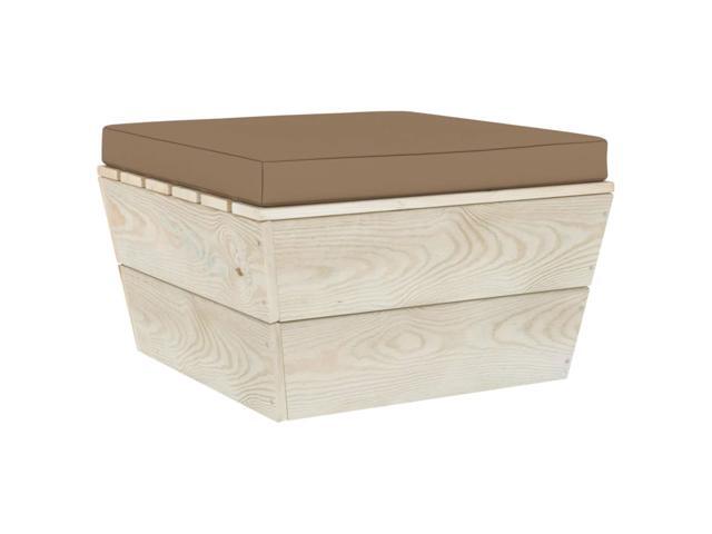 vidaXL Chair Cushion Outdoor Patio Pallet Cushion Seat Pad Taupe Oxford Fabric