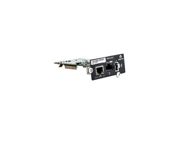 Vertiv Liebert RDU101 IntelliSlot - Network Card Remote Monitoring - Data Center Monitoring Adapter 10Mb LAN/100Mb LAN SNMP USB Port