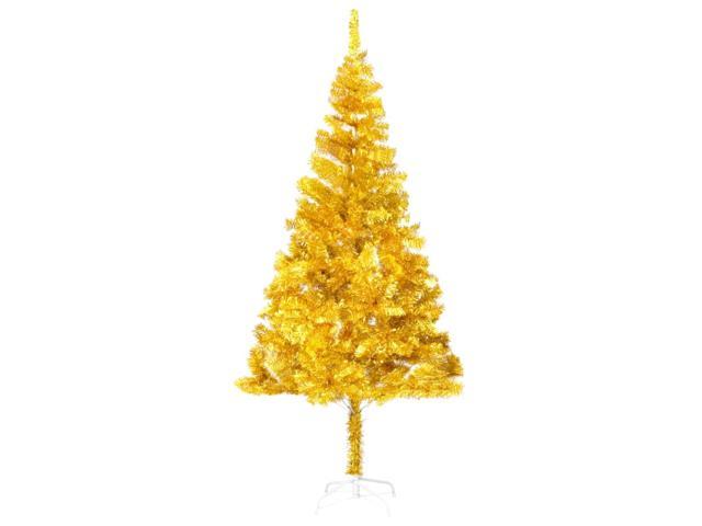 Photos - Display Cabinet / Bookcase VidaXL Artificial Christmas Tree with Stand Gold 82.7' PET 321011 