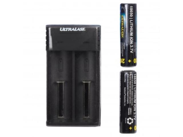 Ultralast UL1865K-26 Lithium Ion Charger/Batteries Combo Kit