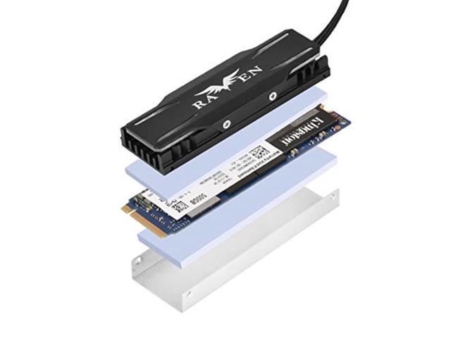 5V ARGB lighting, SATA/NVMe, NGFF/M.2 SSD aliminum heatsink cooling kit with high efficiency thermal pad