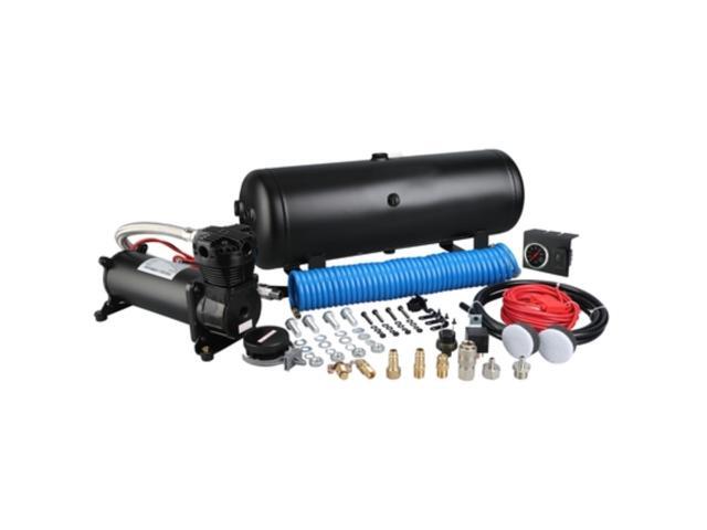 On Board Air Kit 145Psi 1.8Cfm 2.5 Gallon Air Tank In-Cab Gauge And Switch Bulldog Winch