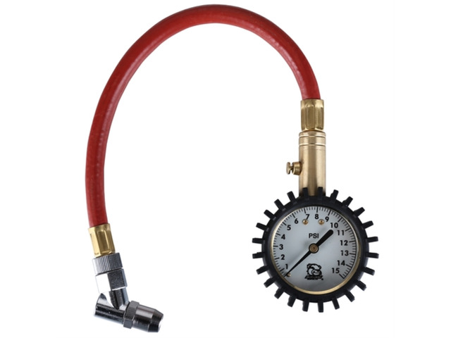 Low Air Pressure Gauge 0-15PSI Glow in the Dark Analog Bulldog Winch