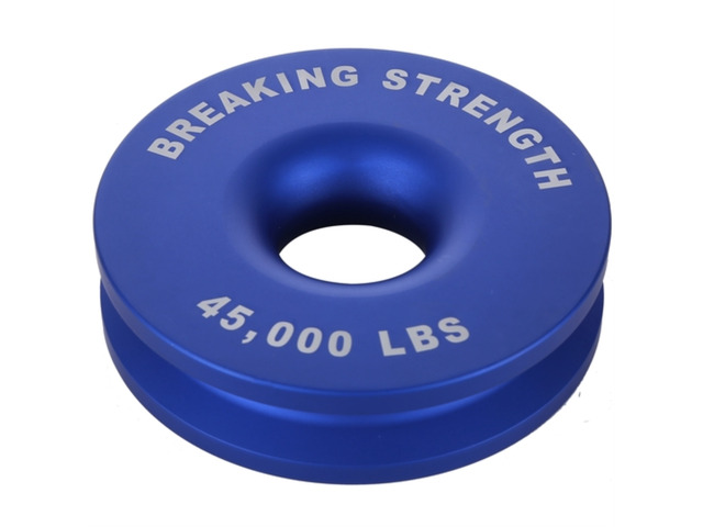 6.25 Inch Recovery Pulley 45,000 Breaking Strength for Synthetic Rope Bulldog Winch