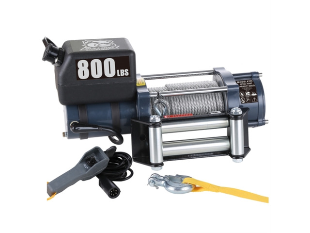 Hoist 800 LB 12vDC Wire Rope Bulldog Winch