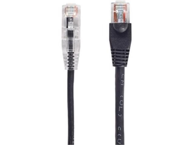 Black Box C6PC28-BK-10 CAT6 250-MHz 28-AWG Stranded Ethernet Patch Cable - Unshielded, PVC, Snagless Boot, Black, 10 ft.