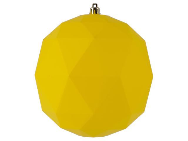 Photos - Other Jewellery Vickerman 6' Yellow Matte Geometric Ball 4/bag M177478DM 