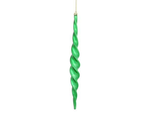 Photos - Other Jewellery Vickerman 14.6' Green Shiny Spiral Icicle 2/Bx N175104D 