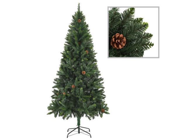 Photos - Display Cabinet / Bookcase VidaXL Artificial Christmas Tree with Pine Cones Green 71' 284315 