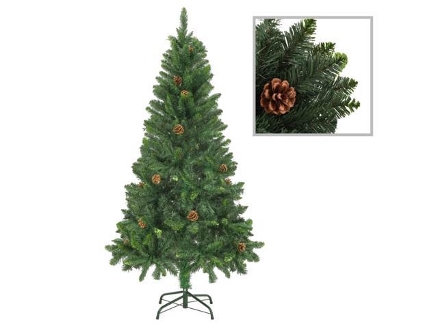 Photos - Display Cabinet / Bookcase VidaXL Artificial Christmas Tree with Pine Cones Green 59.1' 284314 