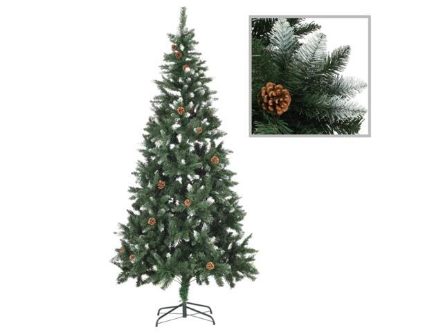 Photos - Display Cabinet / Bookcase VidaXL Artificial Christmas Tree with Pine Cones and White Glitter 82.7' 2 